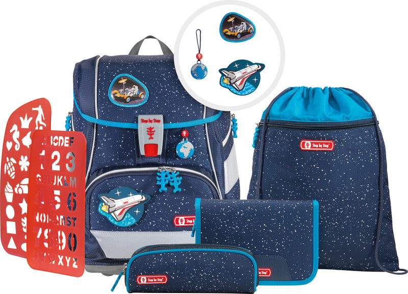 Step by Step Schulrucksack – 6-teilig – Sky Rocket Rico