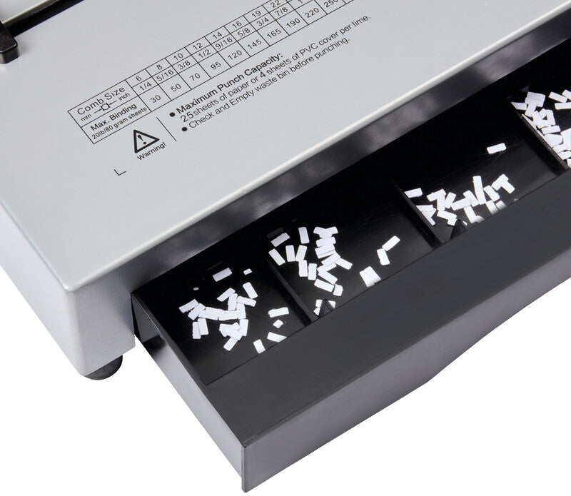 GBC CombBind C25Pro Bindegerät – Plastikbindung, für 21-Loch, A4, bis 20 Blatt