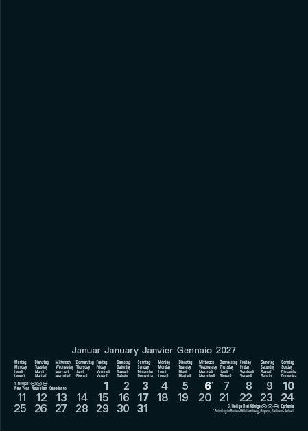 Korsch Bastelkalender Foto Malen Basteln 2027 – 15 × 21 cm – mit Tagesfeldern, mit Kartonrückwand