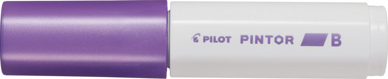 Pilot Pigment-Marker Pintor – Keilspitze 8 mm – Violett Metallic – Für dunkle Oberflächen geeignet