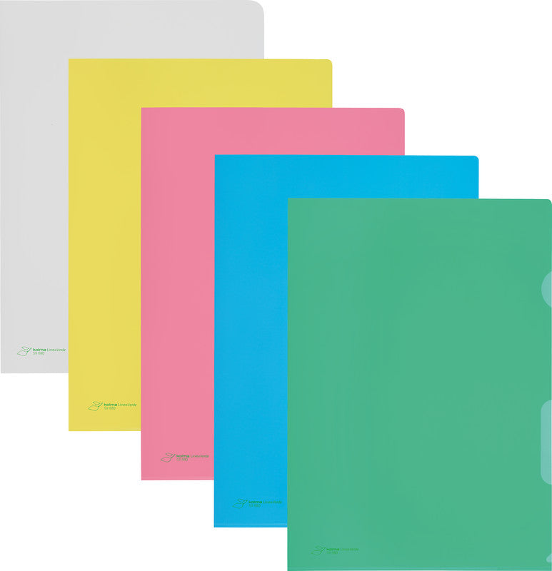 Kolma Sichtmappe A4 – Blau, Kunststoff, Matt, 110 µm, 10er-Pack