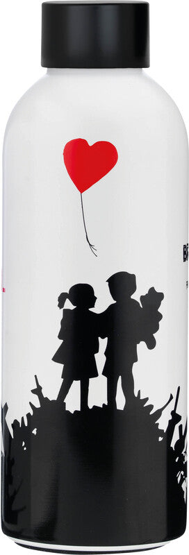 Youbottles Trinkflasche Dual – 5 dl – Edelstahl, isoliert, auslaufsicher – Banksy Kids on Guns