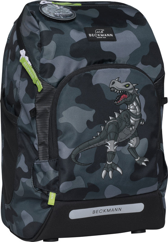 Beckmann Schulrucksack Active Air Flx – Camo Rex – mit Leuchteffekt – recycelte Materialien