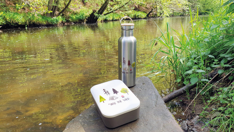 Ppd Trinkflasche – 7,5 dl – Edelstahl, isoliert, Schraubverschluss, auslaufsicher – Sayings Into The Wild