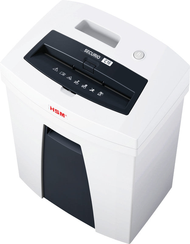 HSM Securio C16/3,9 – Aktenvernichter, DIN P-2, Streifenschnitt 3,9 mm, 14 Blatt, 25 l, A4