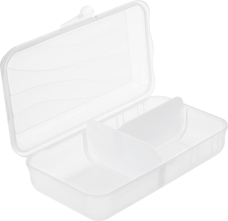 Rotho Lunchbox Fun – mit Innenteiler – Kunststoff – transparent – 24,5 × 6,5 × 14,5 cm