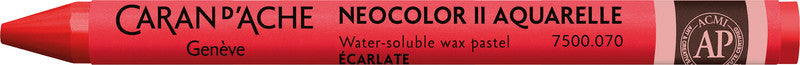 Caran d-Ache Caran d'Ache Neocolor II Aquarellfarbstift – Scharlachrot, Mine Ø 8,6 mm