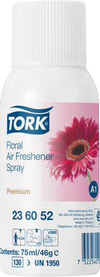 Tork Nachfüllung Floral – 75 ml, für Tork Lufterfrischer A1 System