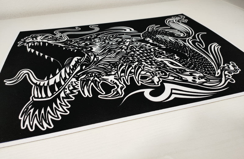 Tataruga Malkarton, Karton, 29,7 × 21 cm, schwarz