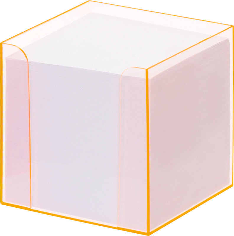 Folia Zettelbox – Kunststoff, transparent, 95 × 95 mm