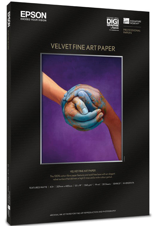 Epson Designpapier Weiss – A3+, 192 g/m², 20 Blatt