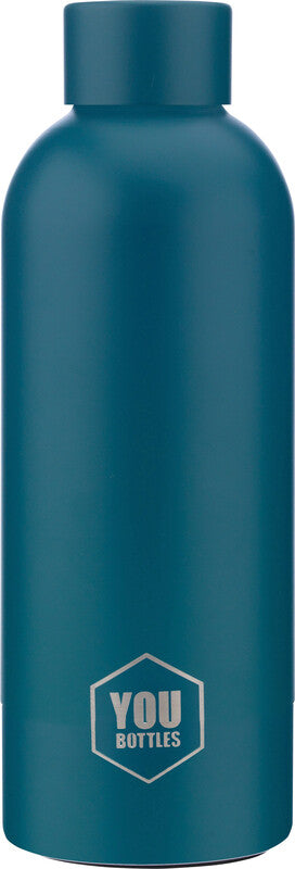 Youbottles Trinkflasche Dual – 5 dl – Edelstahl, isoliert, Schraubverschluss – Pastell Ocean