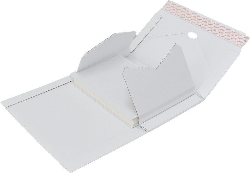 Elco Unipack Versandverpackung, weiss, mit Aufreissperforation – 325 × 250 × 15-80 mm