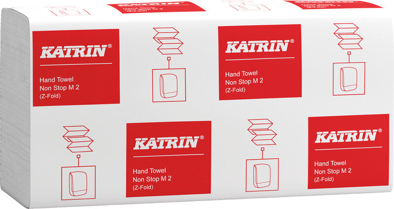 Katrin Falthandtuch – Z-Falz, 2-lagig, Recycling-Zellstoff, 203 × 240 mm, für Katrin Inclusive Mini & Medium