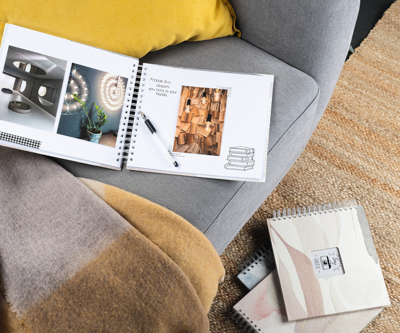Hama Fotoalbum – für 280 × 240 mm, blau, Spiralbindung, Karton