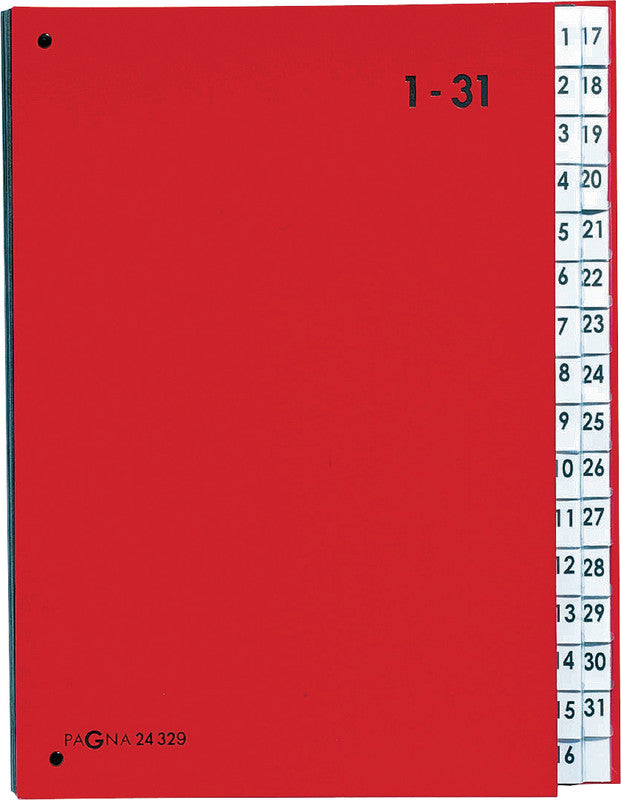 Pagna Sammelmappe für A4, Karton, Rot