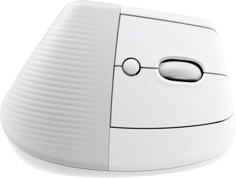 Logitech Lift for Business Ergonomische Maus – kabellos, für Rechtshänder, vertikal, Bolt-Empfänger, weiss