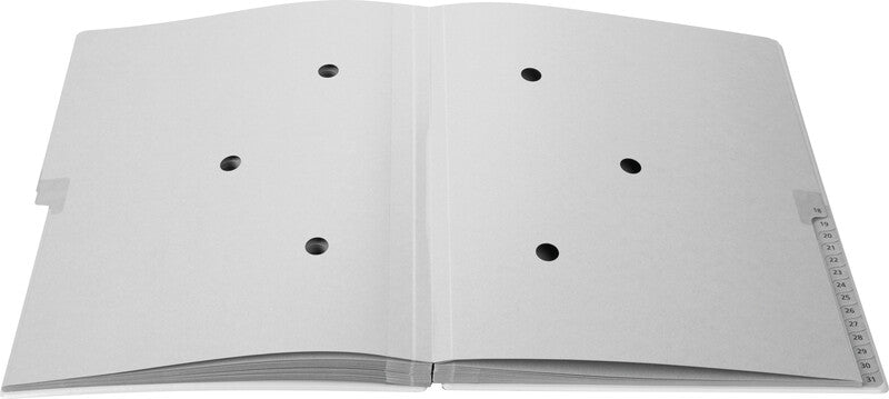 Biella Sammelmappe für A4, Karton, schwarz, mit Leinwandrücken