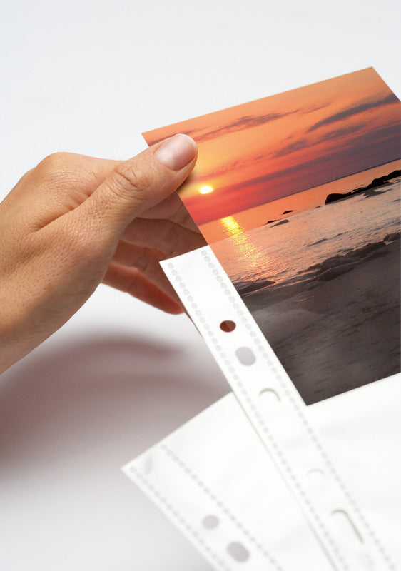 HERMA Sichtmappe 9 × 13 cm – transparent, Kunststoff, glänzend, 10er-Pack