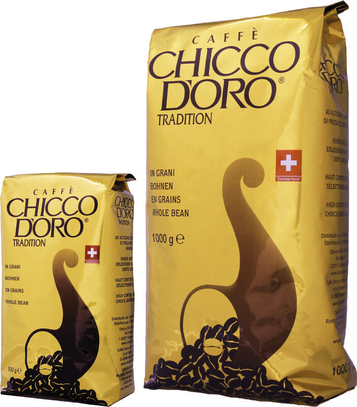 Chicco d'Oro Bohnenkaffee Tradition – 500 g – Arabica – Röstgrad mittel – Intensität 4,5/7