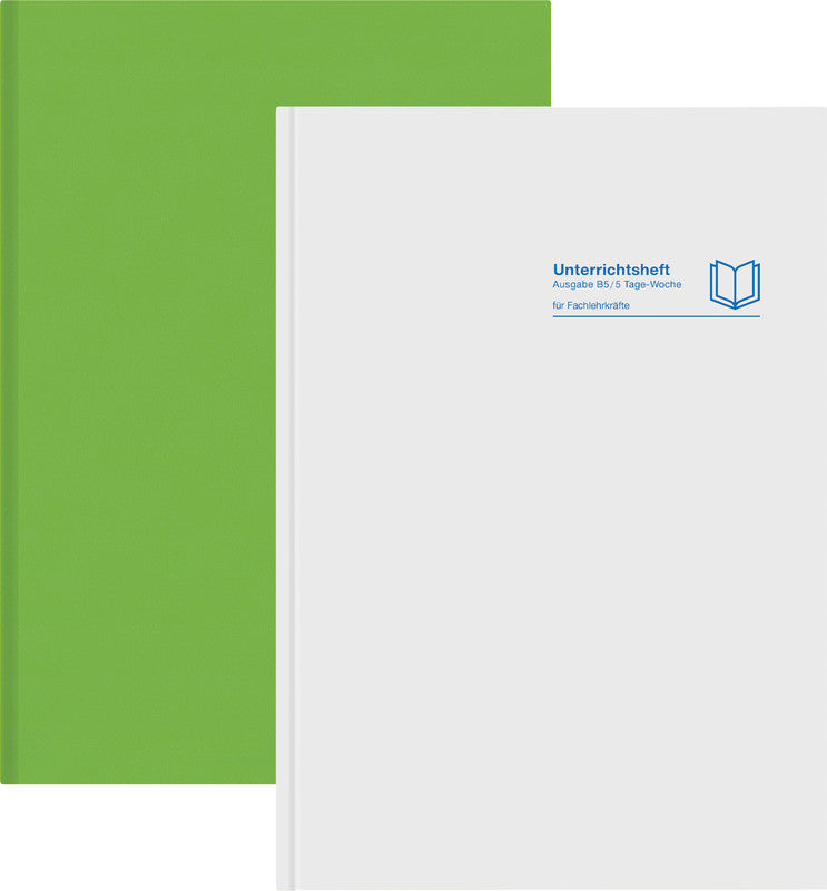 Verlag für unterrichtsm. Übungsheft, A4, Fadenheftung, Karton, 128 Seiten, perforiert – hellgrün
