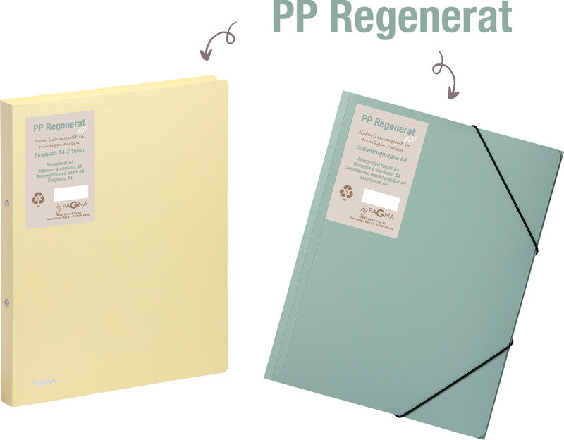 Pagna Ringbuch – 2-Ring Ø 16 mm – für A4 – Rückenbreite 2,3 cm – Gelb