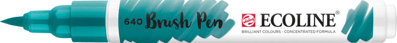 Talens Brush Pen 640 – Pinselspitze – Blaugrün – Wasservermalbar