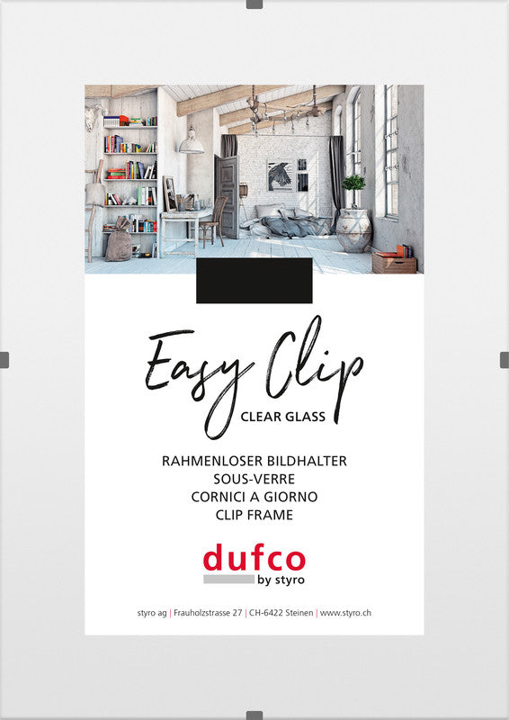 Dufco Wechselrahmen, Glas, transparent, 13 × 18 cm, mit Normalglas