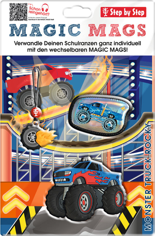 Step by Step Magic Mags Zubehörset – 3-teilig – Monster Truck Rocky – für Cloud, Space, 2in1 Plus und andere