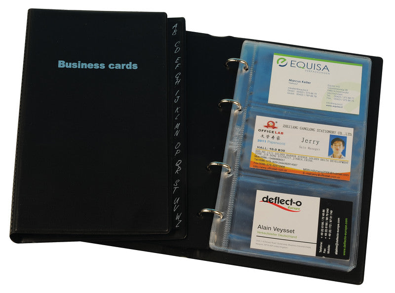 Dufco Sammelmappe für 105 × 65 mm, Kunststoff, schwarz