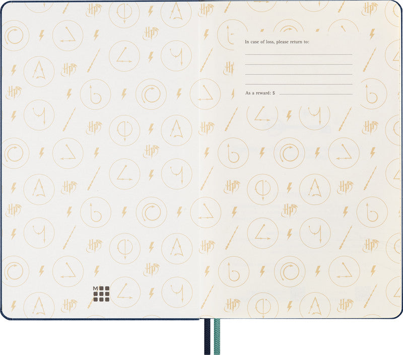 Moleskine Notizbuch, 130 × 210 mm, liniert, Leimbindung, 176 Seiten, 100 g/m² – blau