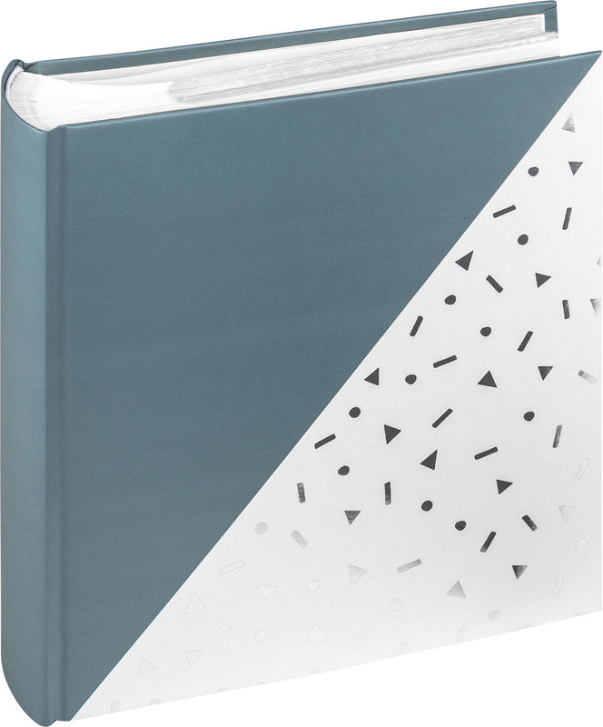 Walther Fotoalbum Memo Unite – für 100 × 150 mm, 200 Fotos, Lagunengrün/Silber, mit Prägung, Kunststoff