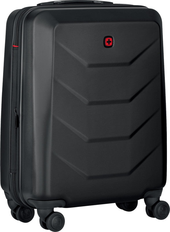 Wenger/SwissGear Wenger Trolley Prymo Handgepäck – 36 l, Hartschale PC/ABS, 4 Doppelrollen, mit TSA, schwarz, 40 × 55 × 20 cm
