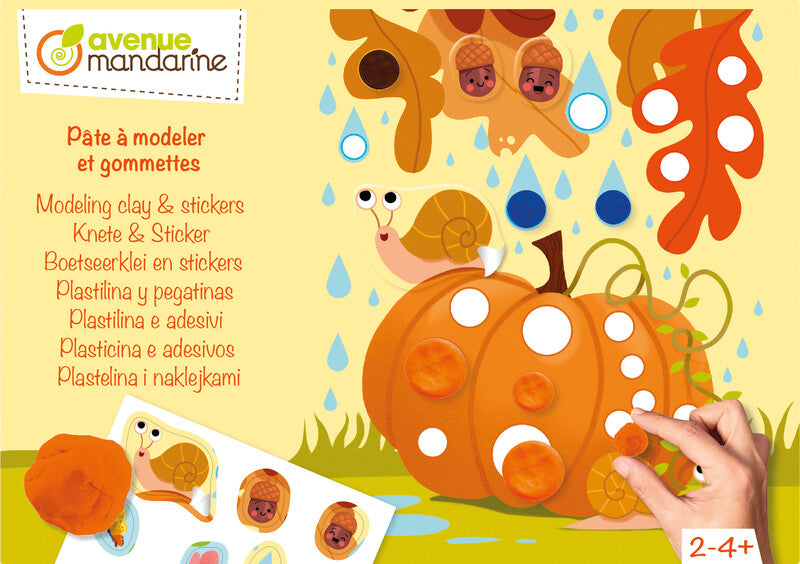 My Mandarine – Modellierset Jahreszeiten – 2–4 Jahre – 4 Blöcke à 25 g – 230 × 160 × 40 mm