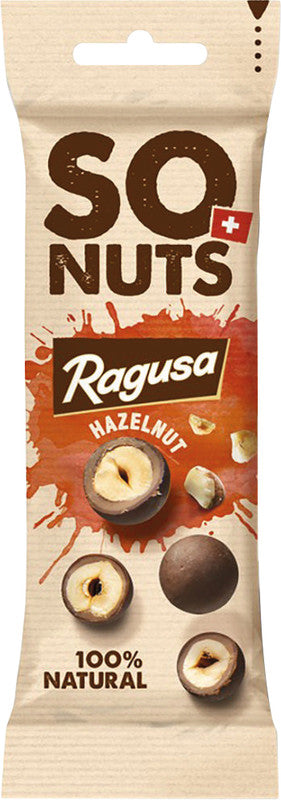 Ragusa So Nuts Schokoladensnack – ganze Haselnüsse, Milch, 40 g