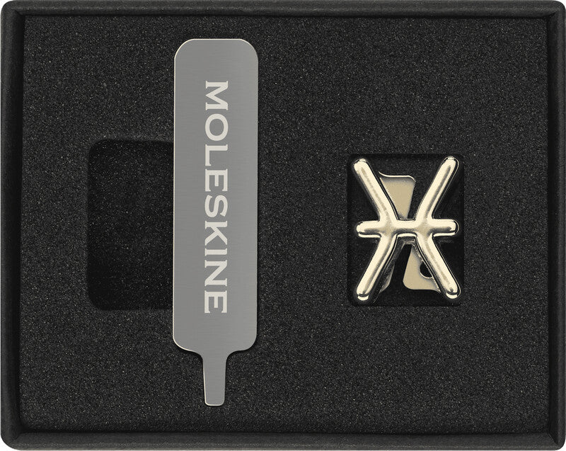 Moleskine Pin Sternzeichen Fische – Zinklegierung, Gold