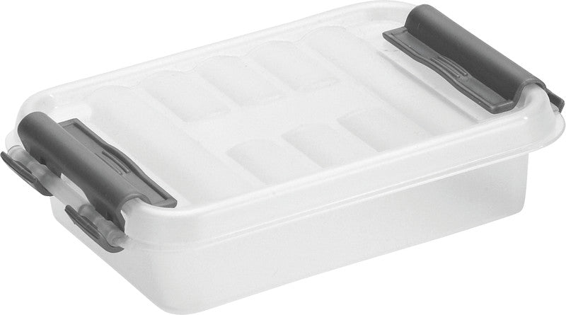 Helit Aufbewahrungsbox the q-line – Kunststoff, transparent, 11,8 × 3,0 × 7,7 cm