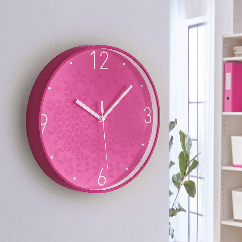 Leitz Wanduhr WOW – Pink