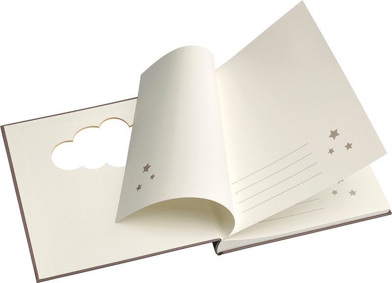 Walther Design Walther Fotoalbum – für 280 × 305 mm, anthrazit, illustrierter Vorspann, Karton