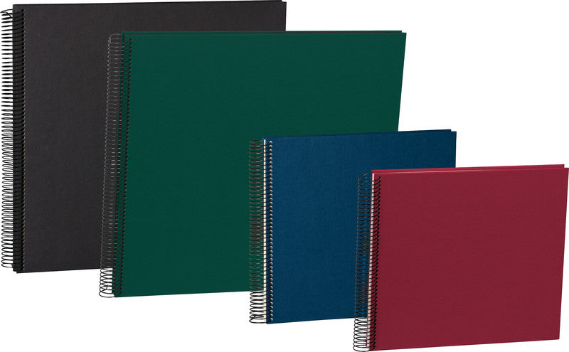 Semikolon Fotoalbum Wiro Economy – blau, mit Spiralbindung, Textil, 230 × 223 mm