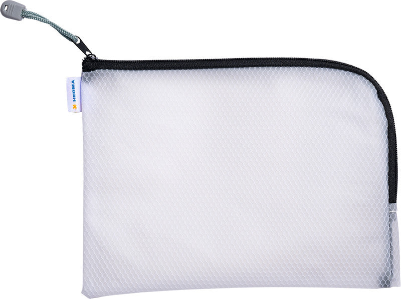 HERMA Reissverschlusstasche – 260 × 200 mm, Kunststoff, Schwarz – 1 Stück