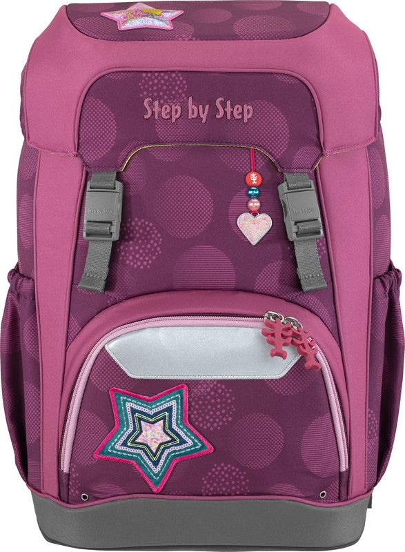 Step by Step Schulrucksack-Set GIANT – 5-teilig – Glamour Star Astra