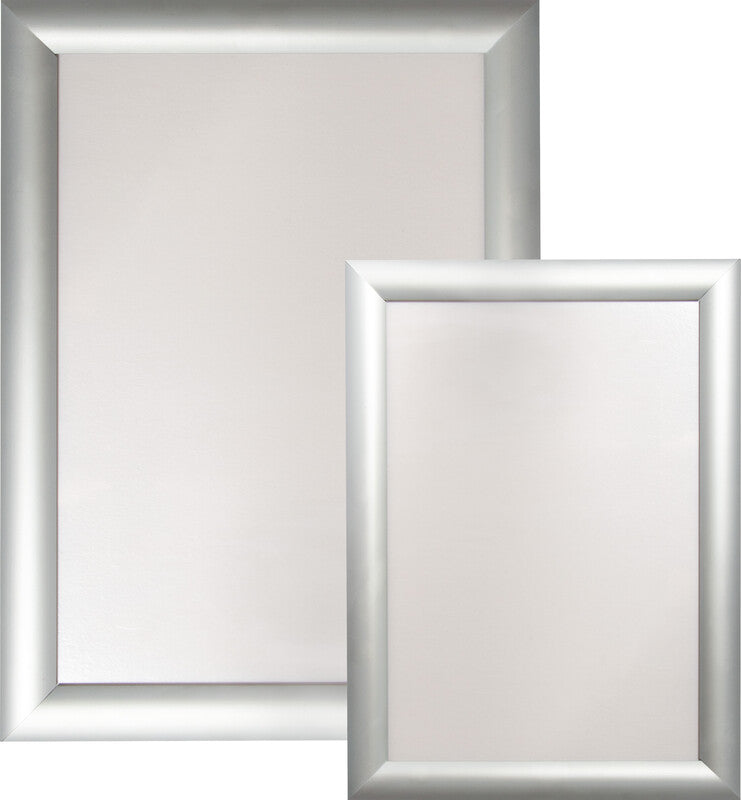 Q-connect Plakatrahmen – 252 × 342 mm, silber, für A4