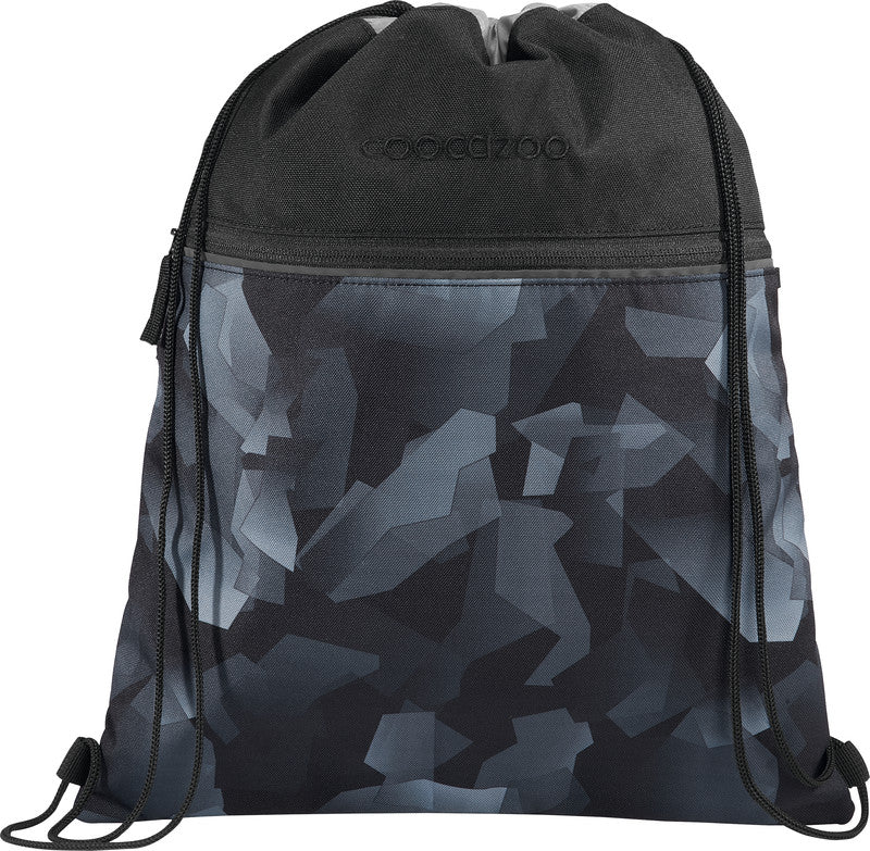 Coocazoo Sportbeutel – 10 l, Motiv Grey Rocks, wasserabweisend, 34 × 43 cm