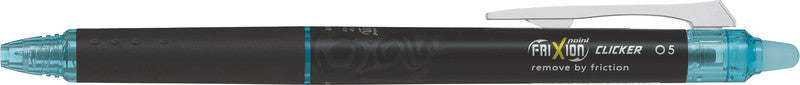 Pilot FriXion Point Clicker – Radierbarer Tintenroller, 0,25 mm, Hellblau