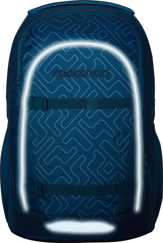 Coocazoo Rucksack Every – Blue Maze – B 30,0 × H 46,0 × T 22,5 cm – aus recyceltem rPET