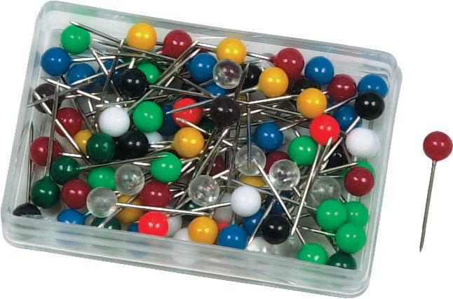 Alco Markiernadeln – Ø 8 mm, 16 mm lang – Kunststoff, weiss – 100 Stück