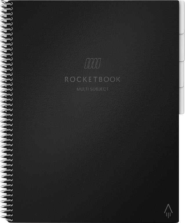 Rocketbook Spiralbuch, A5, liniert, 70 Seiten – schwarz, für ROCKETBOOK App
