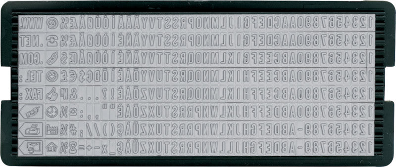 Trodat Motivstempel Printy 4912 – Text: zum Selbersetzen, selbstfärbend, Kunststoff, 47 × 18 mm