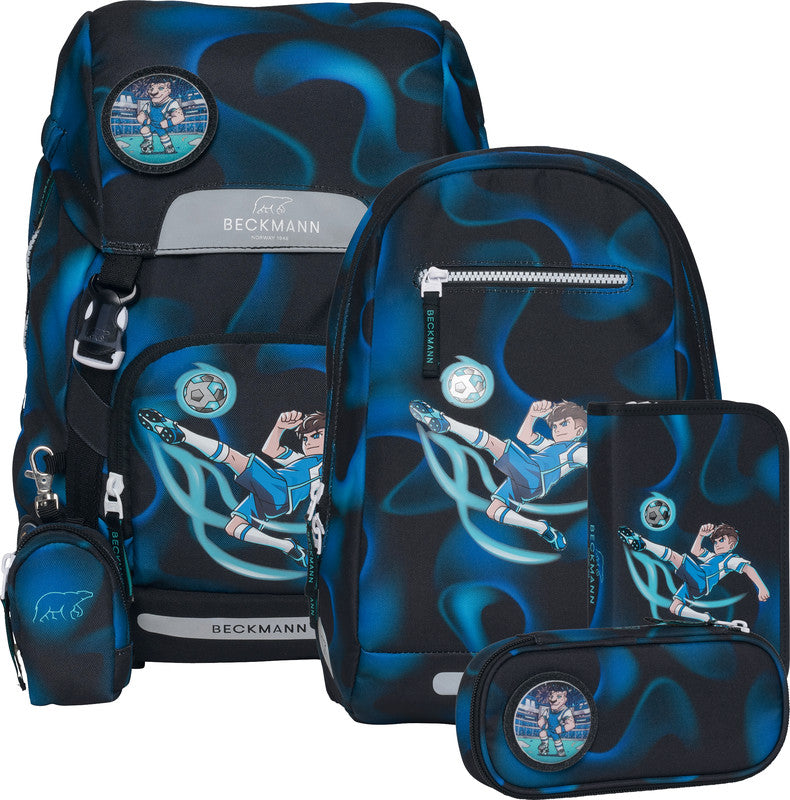 Beckmann Schulrucksack Classic 1st – 6-teilig – Magic League – 24,0×37,0×25,0 cm – aus rPET
